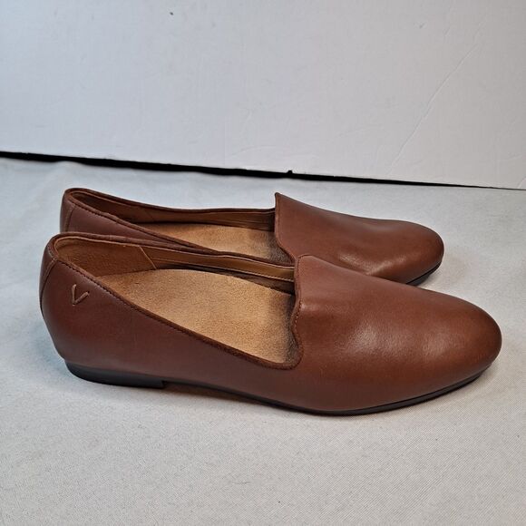 Vionic Willa II Leather Slip On Loafers Women's 8.5 Brown Arch Support Cushioned - Picture 4 of 8